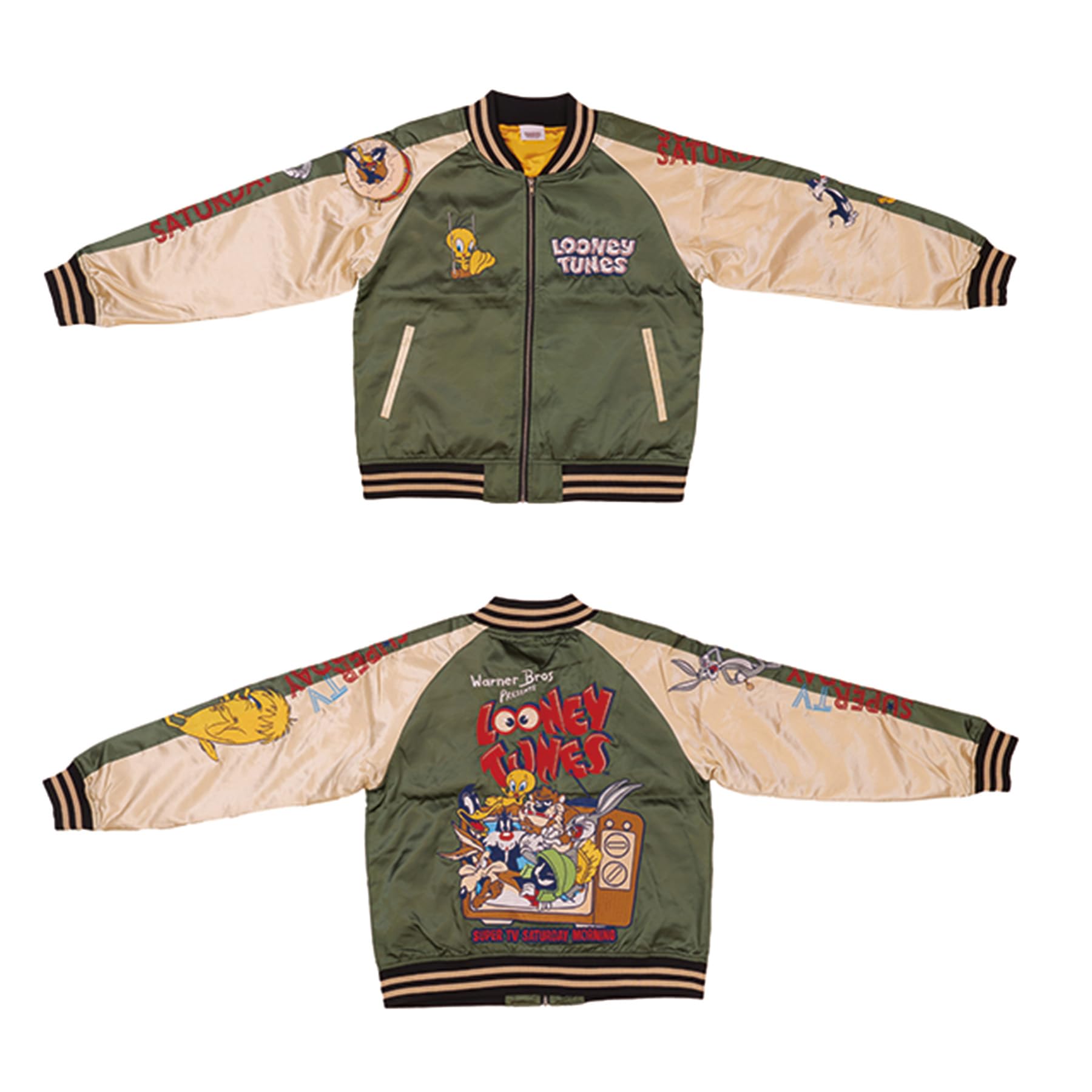 Amazon.co.jp: 丸眞 スカジャン(L) ルーニー・テューンズ ティービー